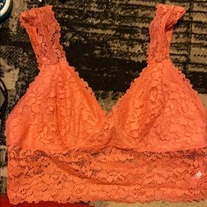 Peach colored bralette